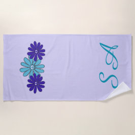 Hippie Blume Power Friedenszeichen Strandtuch