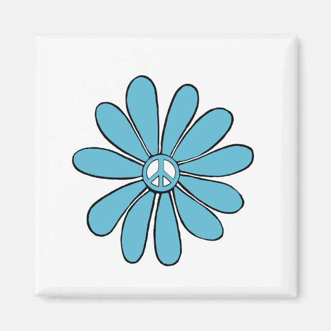 Hippie Blume Power Parco delle camelie Locarno Magnet (Vorne)