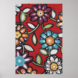 Hippie Blume Power Poster
