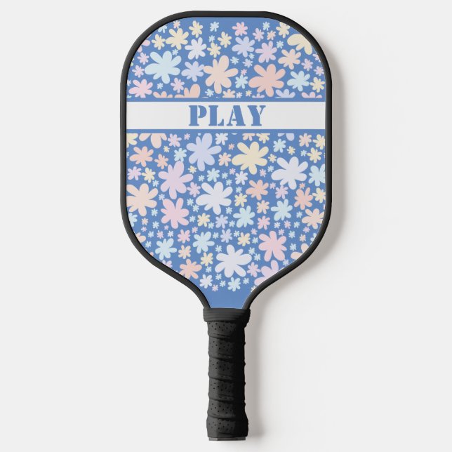 Hippie-Blume sind so Groovy Pickleball Schläger (Vorderseite)