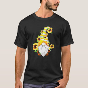 Hippie-Blumen-Gnomie für Frauen mit einzigartiger T-Shirt
