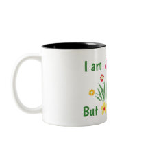 Hippie-Blumen-Kaffeetasse personalisiert