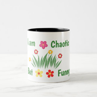 Hippie-Blumen-Kaffeetasse personalisiert Zweifarbige Tasse