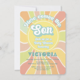 Hippie Boho Baby Shower Sunshine Son Einladung