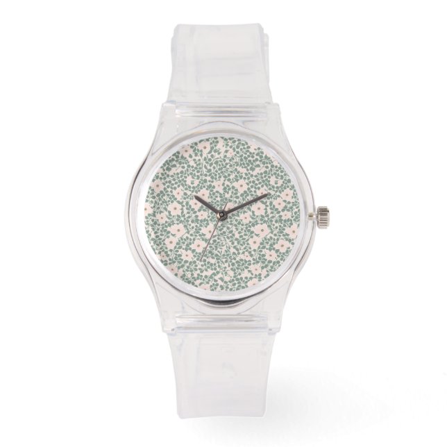 Hippie Boho Floral Armbanduhr (Vorderseite)