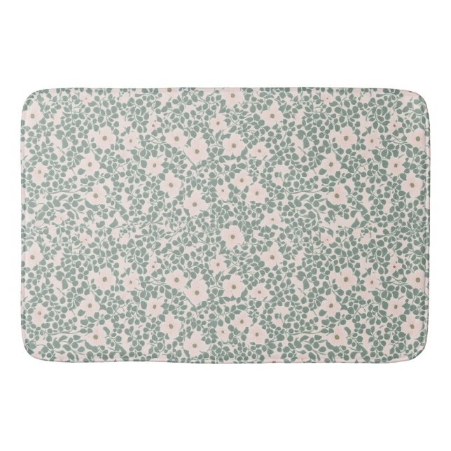 Hippie Boho Floral Badematte (Vorderseite)