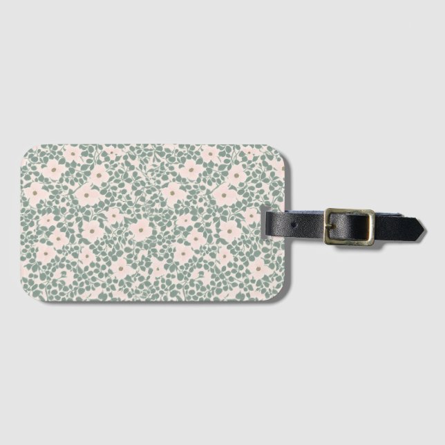 Hippie Boho Floral Gepäckanhänger (Vorderseite (Horizontal))