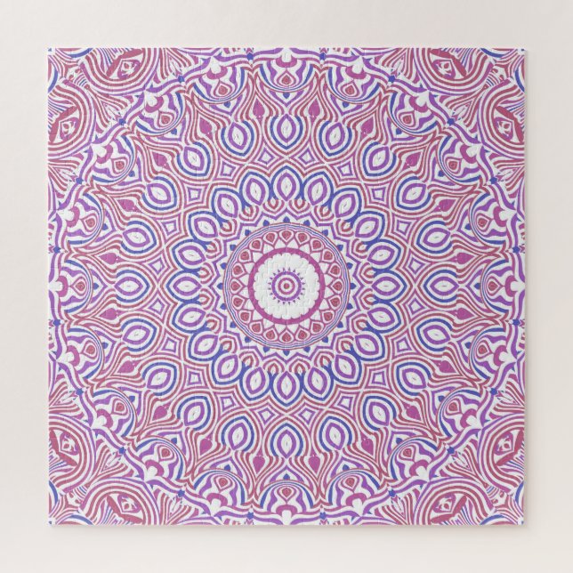 Hippie Boho Funky Groovy Bohemisch Kaleidoscope Puzzle (Vertikal)
