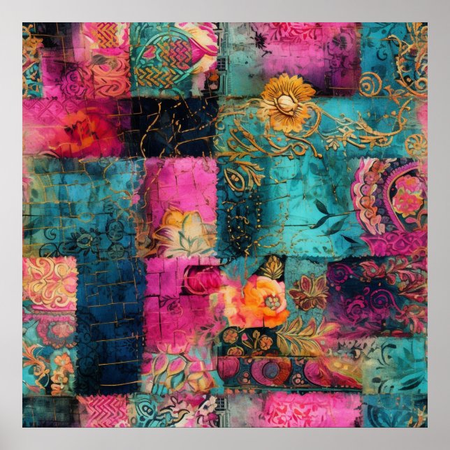 Hippie Boho Poster (Vorne)