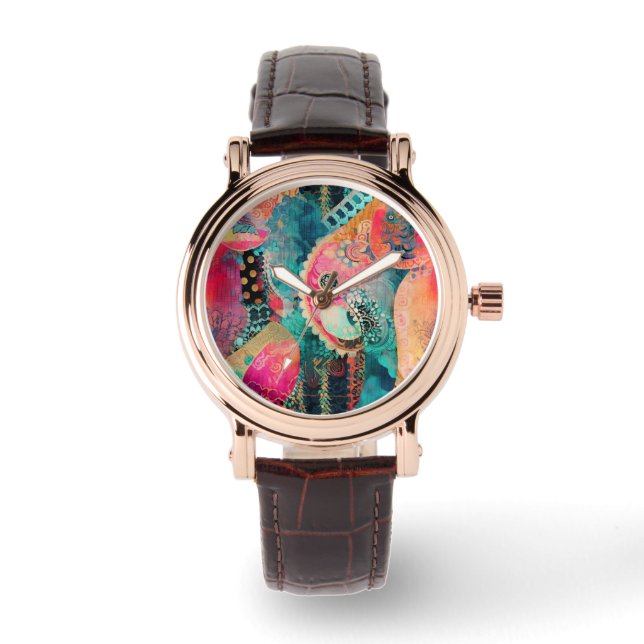 Hippie Boho Watch Armbanduhr (Vorderseite)