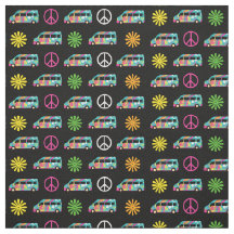 Hippie Bus Peace Sign 70er