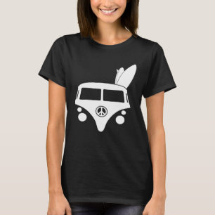 Hippie Camper Van mit Surfboards aka Indian Feath T-Shirt