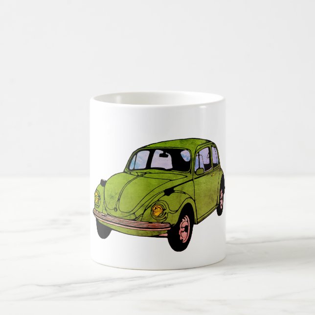 Hippie Car Zeichnend Tasse (Mittel)