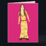 HIPPIE CHICK 1960S GROOVY BIRTHDAY CARD FOR FRIEND KARTE<br><div class="desc">HIPPIE CHICK BIRTHDAY CARD. INNENLESEN: HABEN EINEN GROSSEN GEBURTSTAG.</div>