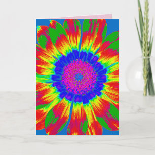 HIPPIE CHICK BIRTHDAY CARD KARTE