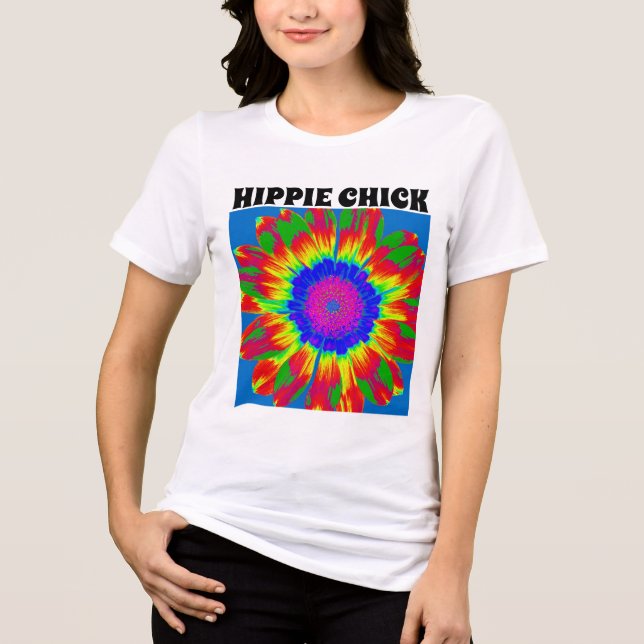 HIPPIE CHICK LADIES T - SHIRT (Vorderseite)