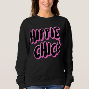 HIPPIE-CHICK-LADIES-T-SHIRTS-SWEATSHIRT SWEATSHIRT