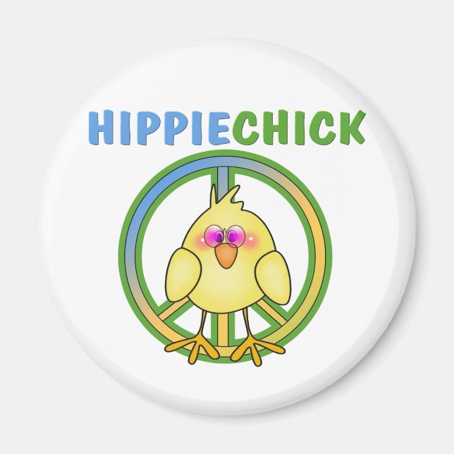 HIPPIE CHICK MAGNET (Vorne)