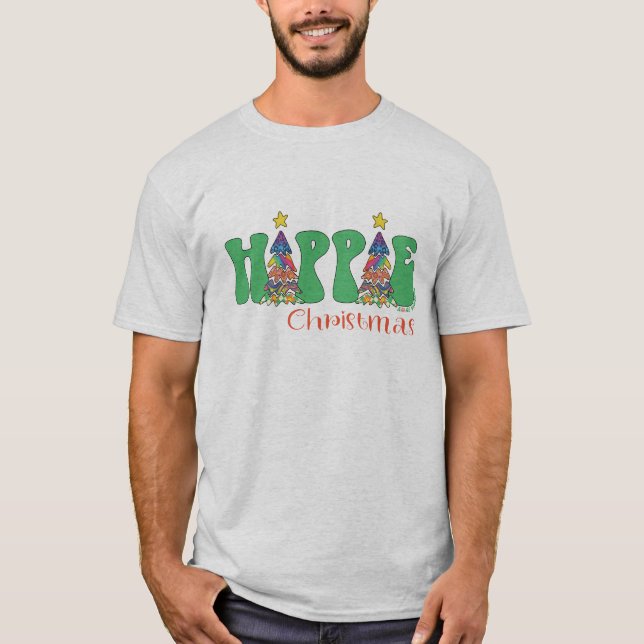 Hippie Christmas T-Shirt (Vorderseite)