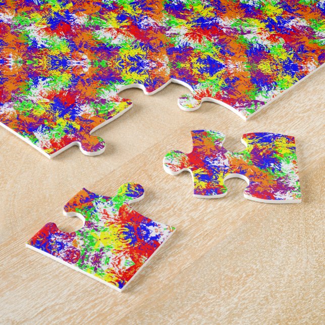 Hippie Colors Mandala Pattern Puzzle (Seite)