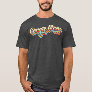 Hippie Corgi Mama 70er Pembroke Welsh Retro Style T-Shirt