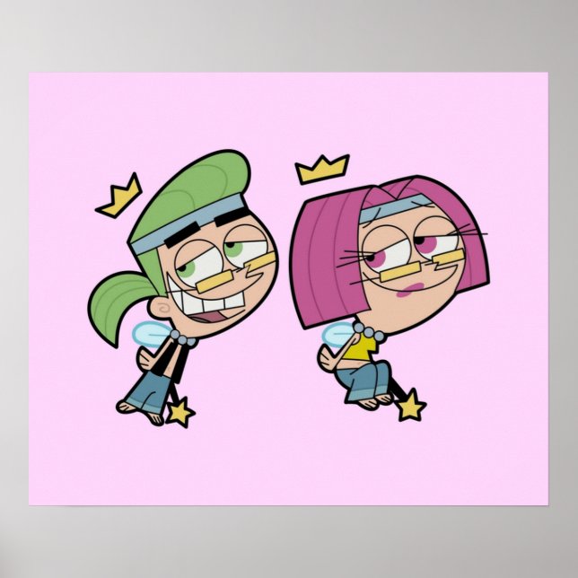 Hippie Cosmo und Wanda Poster (Vorne)