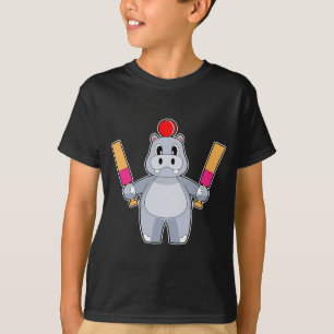 Hippie Cricket Cricket Fledermaus T-Shirt