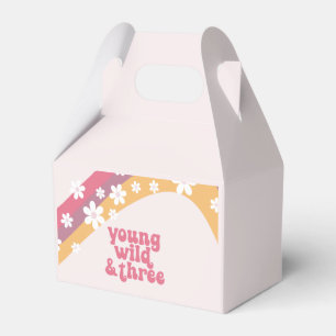 Hippie-Daisy-Regenbogen-jung-wild-drei-Geschenkbox Geschenkschachtel