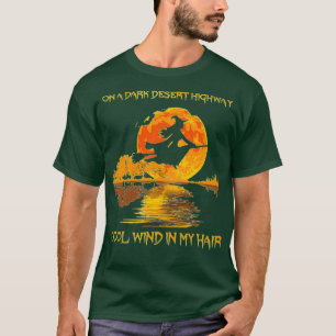 Hippie Dark Desert Highway Hexe T-Shirt