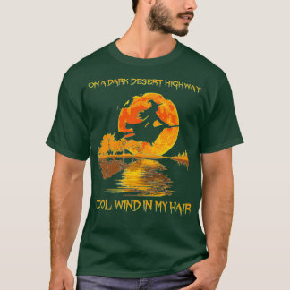 Hippie Dark Desert Highway Hexe T-Shirt