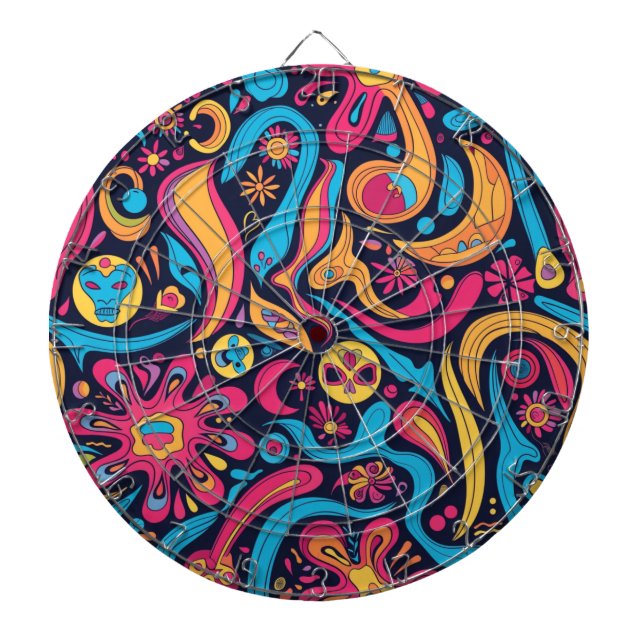 Hippie Dartboard Dartscheibe (vorne)