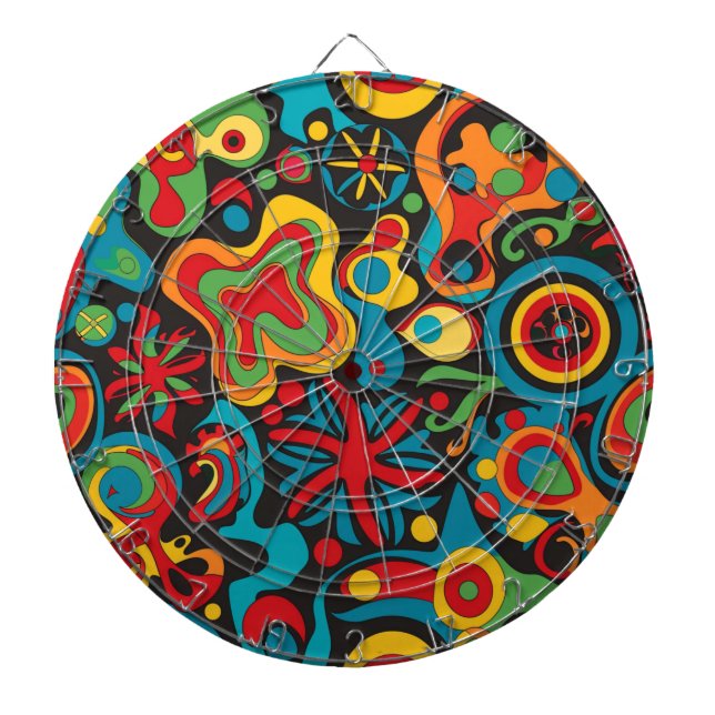 Hippie Dartboard Dartscheibe (vorne)
