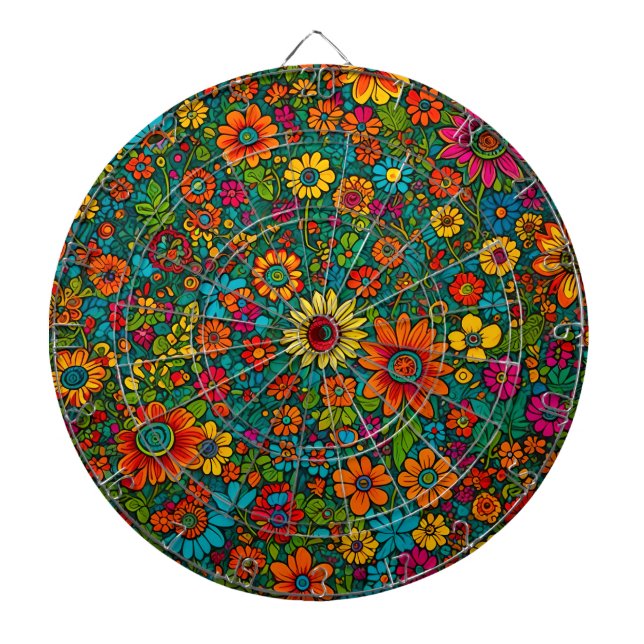 Hippie Dartboard Dartscheibe (vorne)