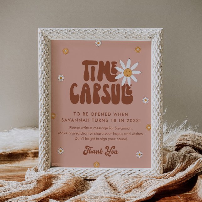 HIPPIE DAZE Groovy Time Kapselunterschrift Poster (Von Creator hochgeladen)