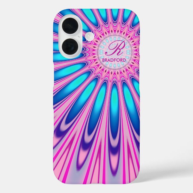 Hippie 'delica Pink Blue Gefärbte Krawatte Case-Mate iPhone Hülle (Rückseite)