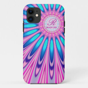 Hippie 'delica rosa blauer gefärbte Krawatte iPhone 11 Hülle