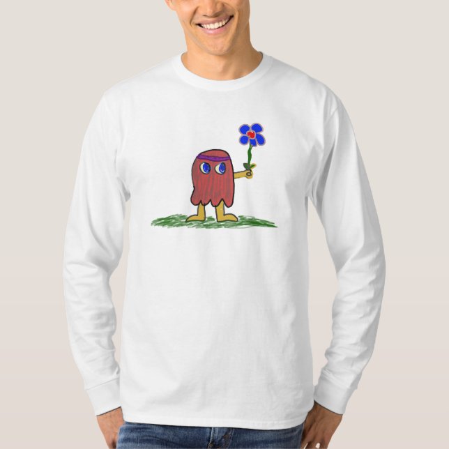 Hippie Dippy-Blume T-Shirt (Vorderseite)