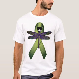 Hippie Dragonfly Green Ribbon Cerebral Palsy Aware T-Shirt