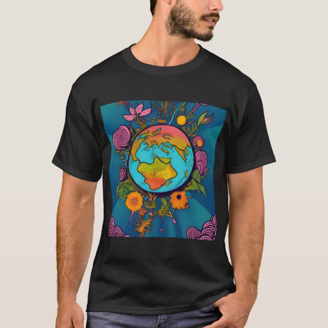 Hippie Earth T-Shirt (Vorderseite)