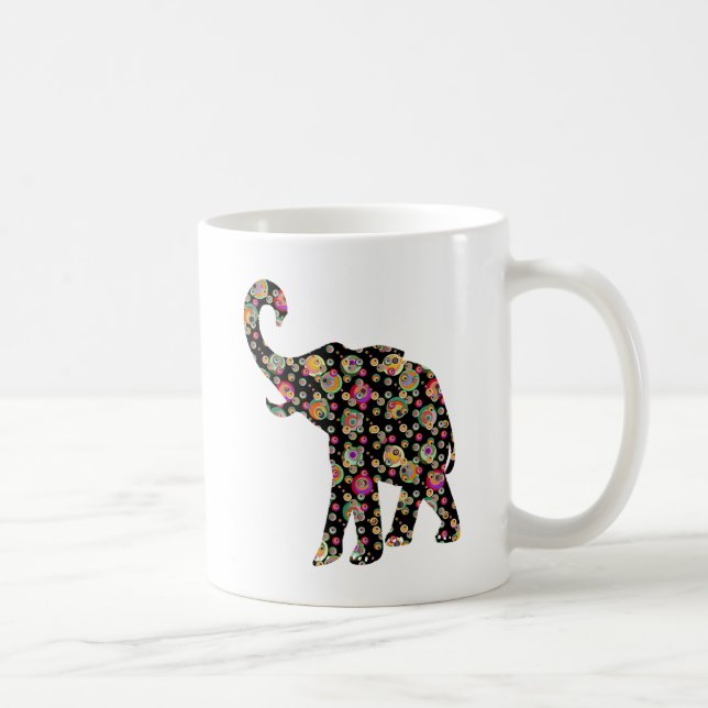 Hippie-Elefant Tasse (Rechts)