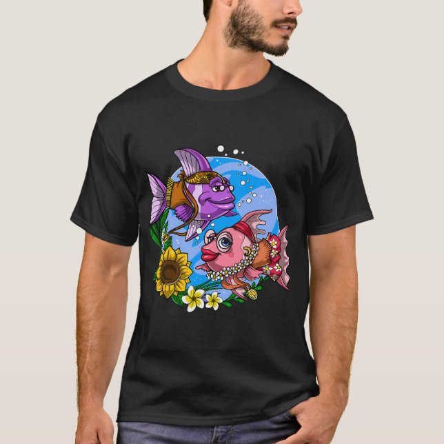 Hippie-Fisch T-Shirt (Vorderseite)