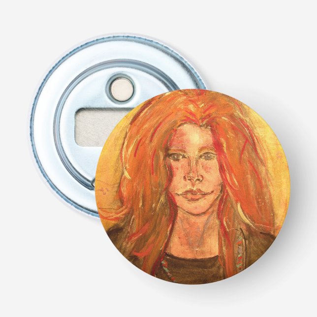 Hippie Flaschenöffner (Vorderseite)