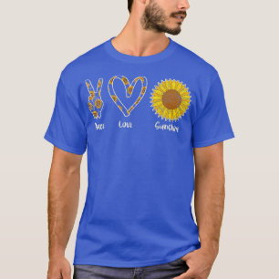 Hippie Florist Floral Blume Frieden Liebe Sonnensc T-Shirt