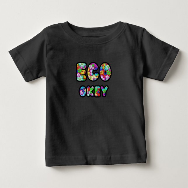Hippie Flower Eco okey Design Baby T-shirt (Vorderseite)