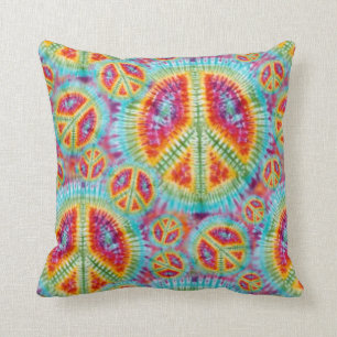 Hippie-Friedenszeichen-Kissen Kissen