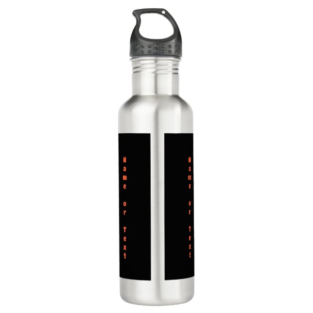 Hippie Gefärbte Krawatte Cat Lovers Peace - Zeiche Edelstahlflasche (Rückseite)