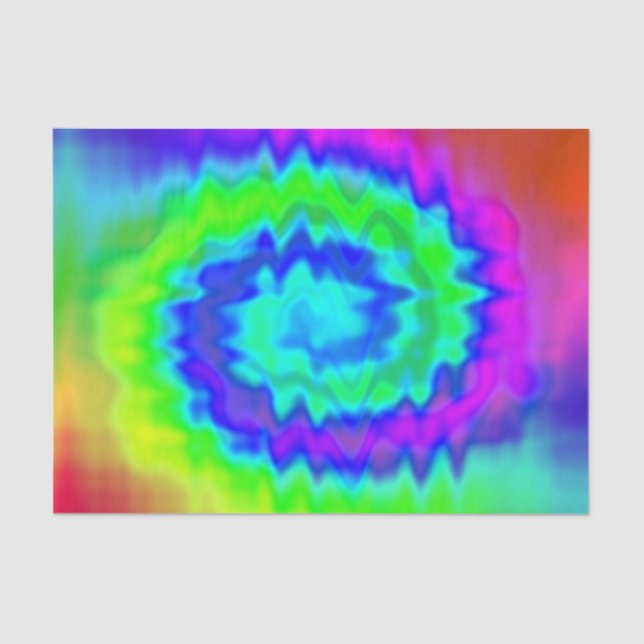 Hippie-Gefärbte Krawatte-Geschenkpapier Seidenpapier (Vorderseite)