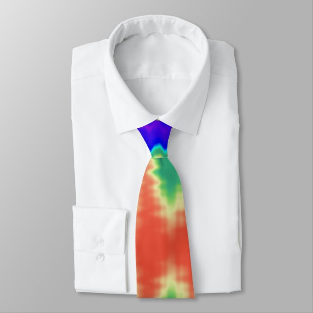 Hippie Gefärbte Krawatte Necktie (Gebunden)