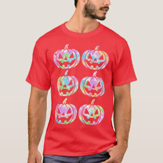 Hippie Gefärbte Krawatte Style Happy Halloween Pum T-Shirt