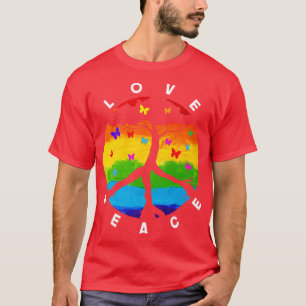 Hippie-Geschenk Natur Friedenszeichen T-Shirt